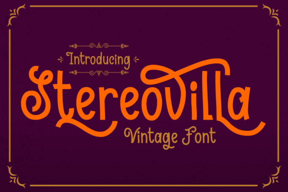 Stereovilla Font Poster 1