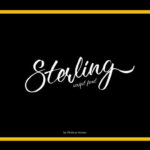 Sterling Font Poster 1