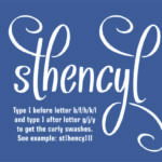 Sthencyl Font Poster 2