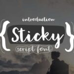 Sticky Font Poster 1