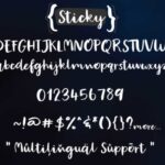 Sticky Font Poster 5