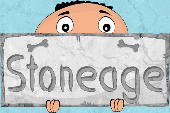 Stoneage Font Poster 1