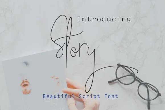 Story Font Story Font Poster 1