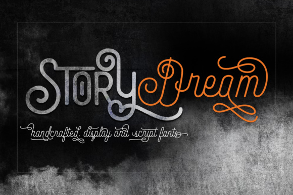 Story Dream Script Font Poster 1