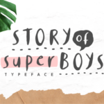 Story of Super Boys Font Poster 1