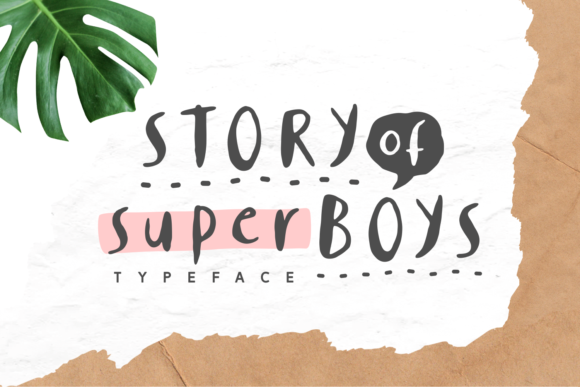 Story of Super Boys Font Poster 1