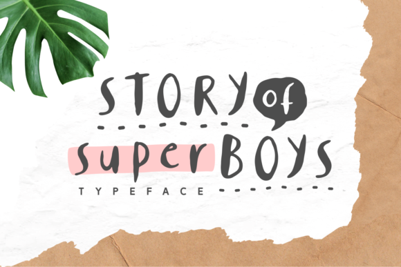 Story of Super Boys Font Story of Super Boys Font Poster 1