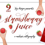 Strawberry Font Poster 1