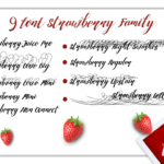 Strawberry Font Poster 2