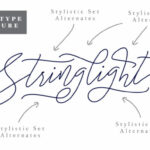 Stringlight Font Poster 3
