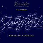 Stringlight Font Poster 8