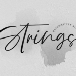 Strings Font Poster 10