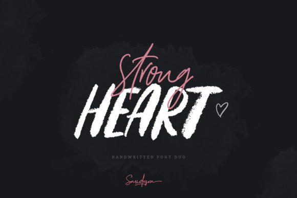 Strong Heart Duo Font Poster 1