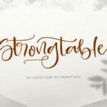 Strong Table Font Poster 1