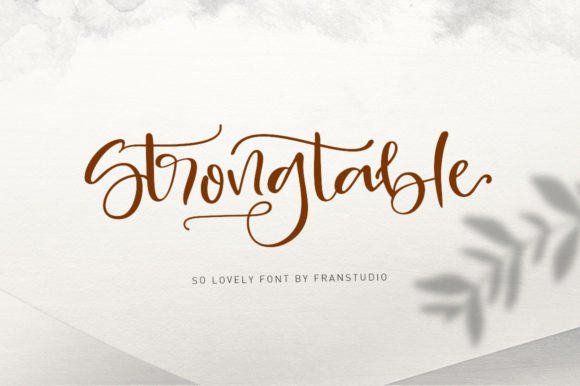 Strong Table Font Poster 1