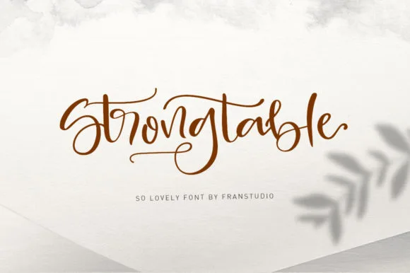 Strong Table Font Strong Table Font Poster 1