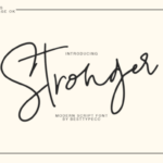 Stronger Font Poster 1