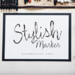 Stylish Marker Font Poster 1