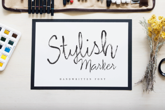 Stylish Marker Font Stylish Marker Font Poster 1
