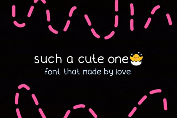 Such a Cute One Font Poster 1