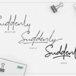 Suddenly Family Font Poster 10