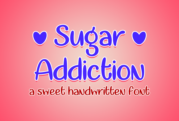 Sugar Addiction Font Poster 1