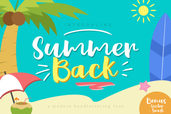 Summer Back Font Poster 1