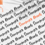 Summer Beach Font Poster 2