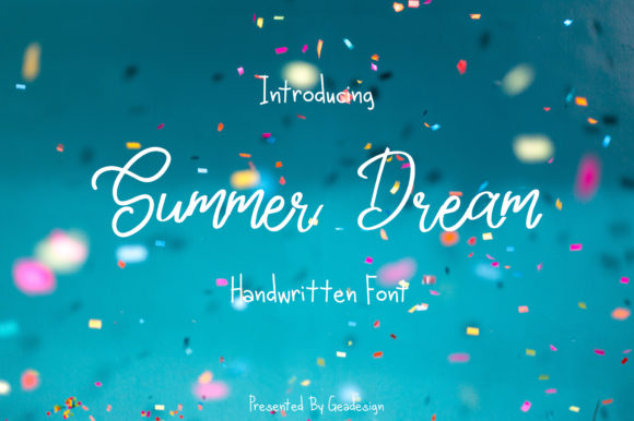 Summer Dream Font Poster 1