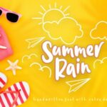 Summer Rain Font Poster 1