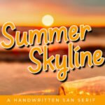 Summer Skyline Font Poster 1