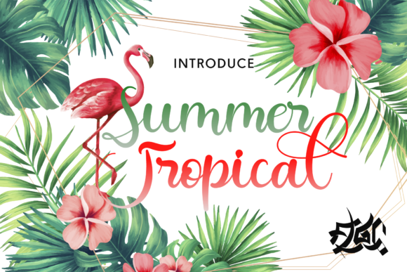 Summer Tropical Font Poster 1
