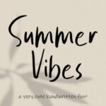 Summer Vibes Font Poster 1