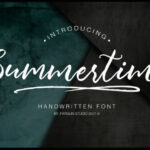 Summertime Script Font Poster 1