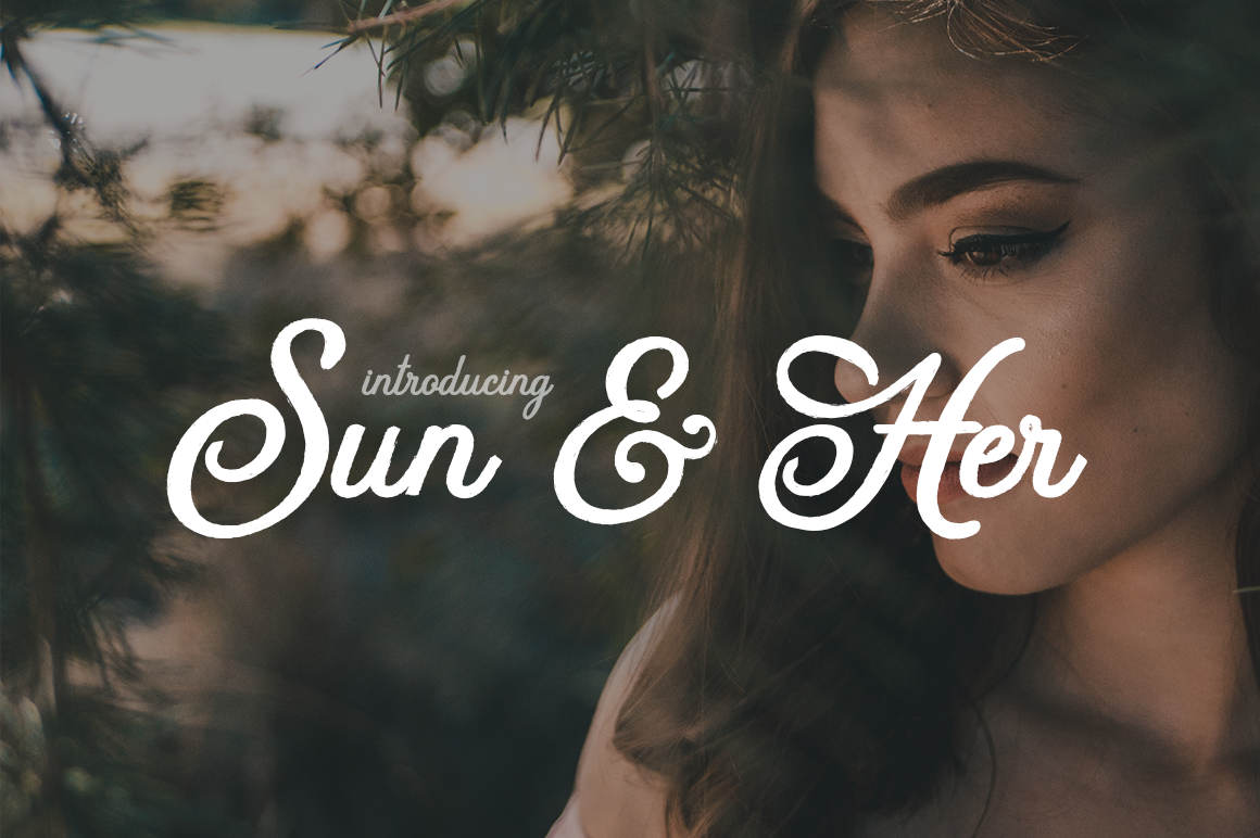 Sun & Her Font Poster 1