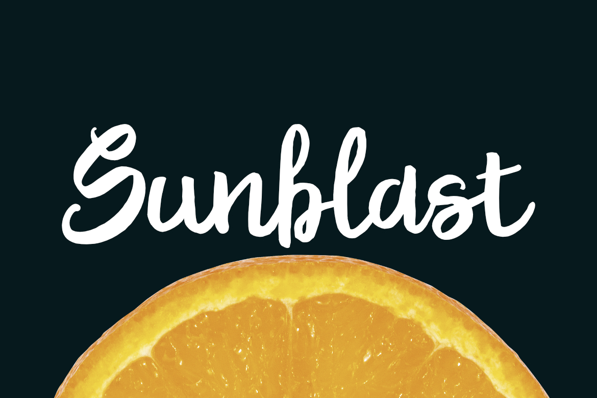 Sunblast Font Poster 1