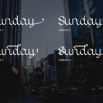 Sunday Font Poster 2