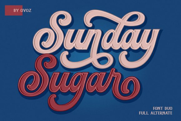 Sunday Sugar Script Font Poster 1