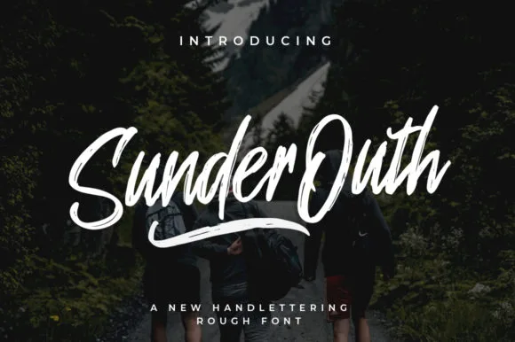Sunder Outh Font Sunder Outh Font Poster 1