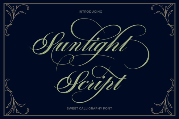 Sunlight Script Font Poster 1