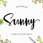 Sunny Script Font Poster 1
