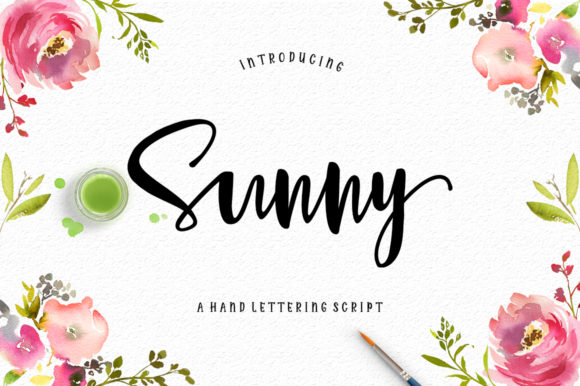 Sunny Script Font Poster 1