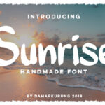 Sunrise Font Poster 1