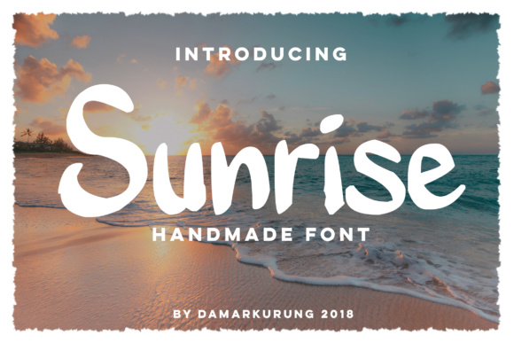 Sunrise Font Poster 1