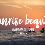 Sunrise Font Poster 1