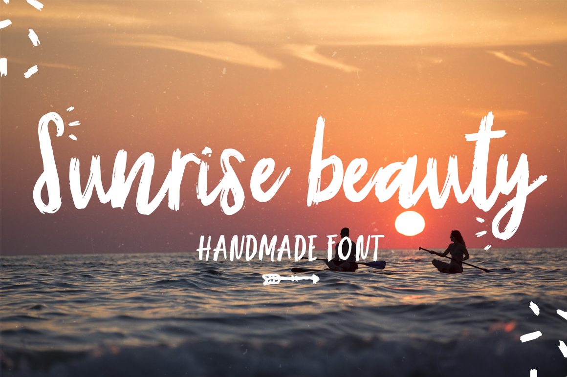 Sunrise Font Poster 1