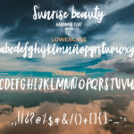 Sunrise Font Poster 2