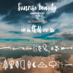 Sunrise Font Poster 3