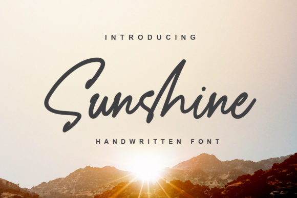 Sunshine Font Poster 1