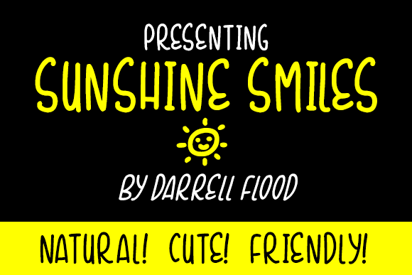 Sunshine Smiles Font Poster 1